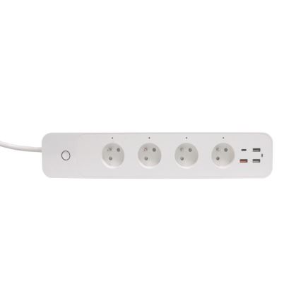 Immax NEO 07771L- Verlängerungskabel NEO LITE Smart 4AC+3xUSB+1xUSB C Wi-Fi Tuya