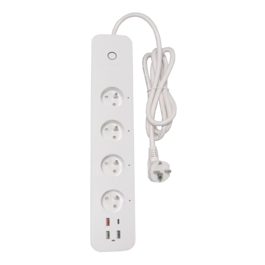 Immax NEO 07771L- Verlängerungskabel NEO LITE Smart 4AC+3xUSB+1xUSB C Wi-Fi Tuya