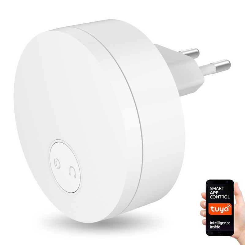 Immax NEO 07779L - Kabellose Stecker-Türklingel - Inneneinheit 230V Wi-Fi Tuya weiß