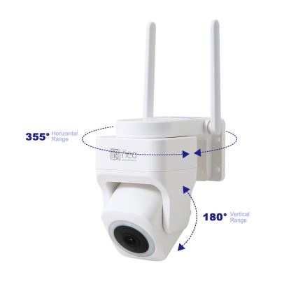 Immax NEO 07793L - Smart-Kamera für den Außenbereich mit Sensor CUBE 4MP 5V IP65 Wi-Fi Tuya
