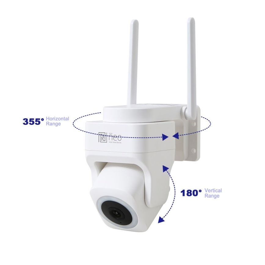 Immax NEO 07793L - Smart-Kamera für den Außenbereich mit Sensor CUBE 4MP 5V IP65 Wi-Fi Tuya
