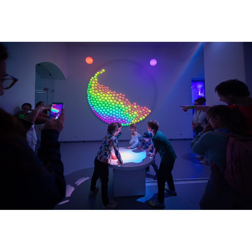 Immax NEO 07794CDO - 3er-Set dimmbare LED-Lampen RGB+CCT E27/14W/230V 2700K–6500K Tuya Wi-Fi + Fernbedienung
