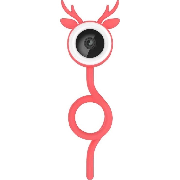 Immax NEO 07798L - Aufladbares Smart-Babyfon mit Kamera 5V Wi-Fi rosa
