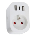 Immax NEO 07799L - Intelligente Steckdosenleiste 16A/230V + 2×USB + 1×USB‑C, Wi‑Fi (Tuya)