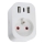 Immax NEO 07799L - Smart-Steckdosenverteiler 16A/230V + 2xUSB+1xUSB C Wi-Fi Tuya