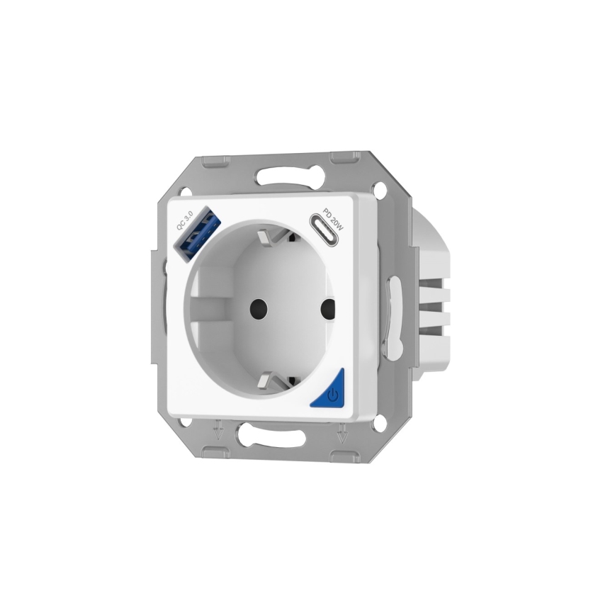 Immax NEO 07801L - Smart-Steckdose 16A/230V + 1xUSB-A+1xUSB C Tuya