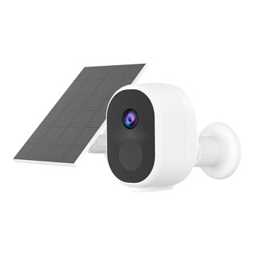 Immax NEO 07802L - Intelligente Außen-Solarkamera mit BARREL-Sensor 5000 mAh Wi-Fi Tuya IP65