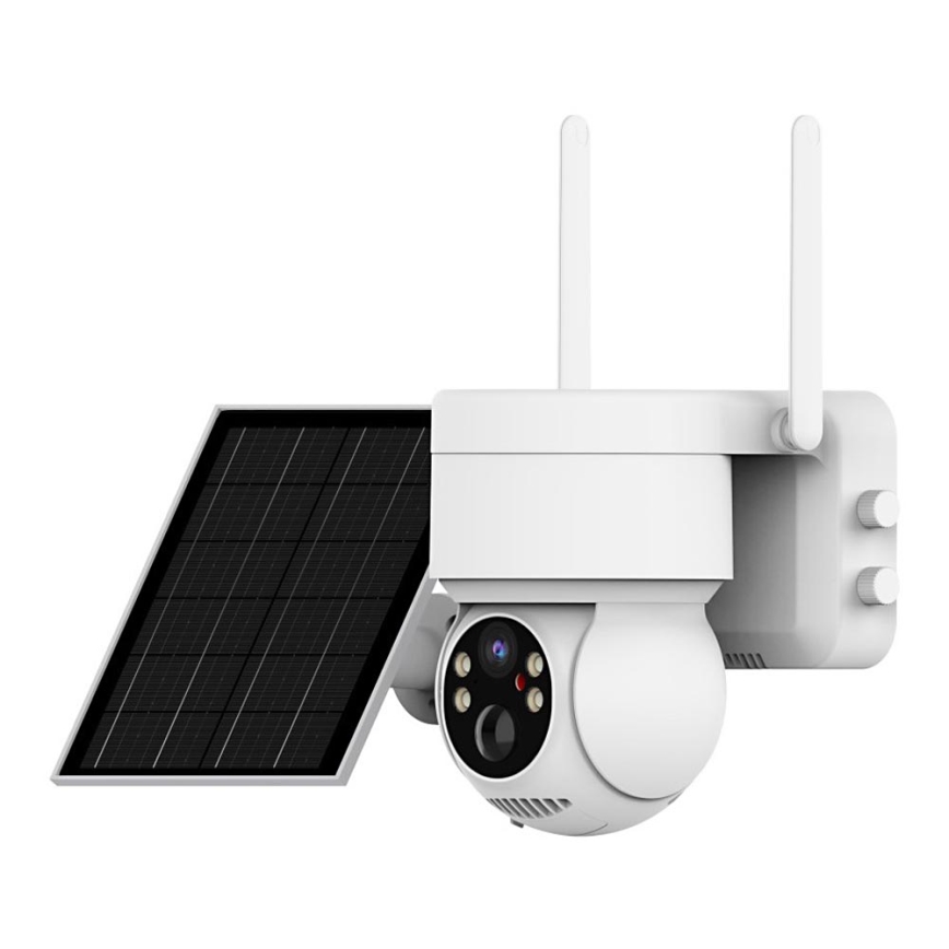 Immax NEO 07803L - Intelligente Außen-Solarkamera mit SENTRY-Sensor 6000 mAh Wi-Fi Tuya IP65