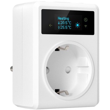 Immax NEO 07811L - Intelligente Steckdose mit Thermometer F 3680 W Wi-Fi