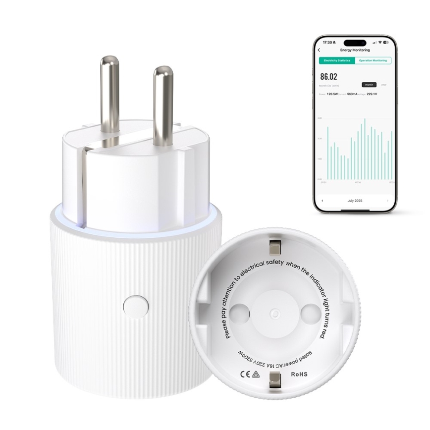 Immax NEO 07813L - Intelligente Steckdose F 3500W Wi-Fi