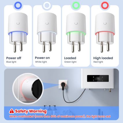 Immax NEO 07813L - Intelligente Steckdose F 3500W Wi-Fi