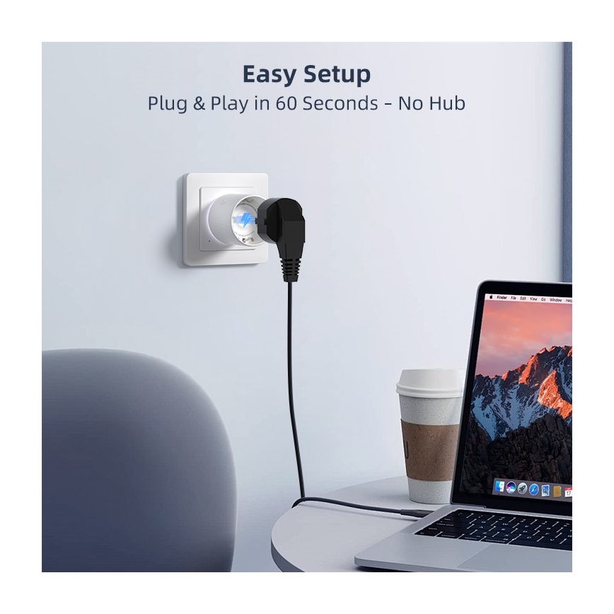 Immax NEO 07813L - Intelligente Steckdose F 3500W Wi-Fi