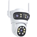 Immax NEO 07823L - Intelligente Außenkamera mit 2MP+2MP+2MP-Sensor, 5 V, Tuya Wi‑Fi
