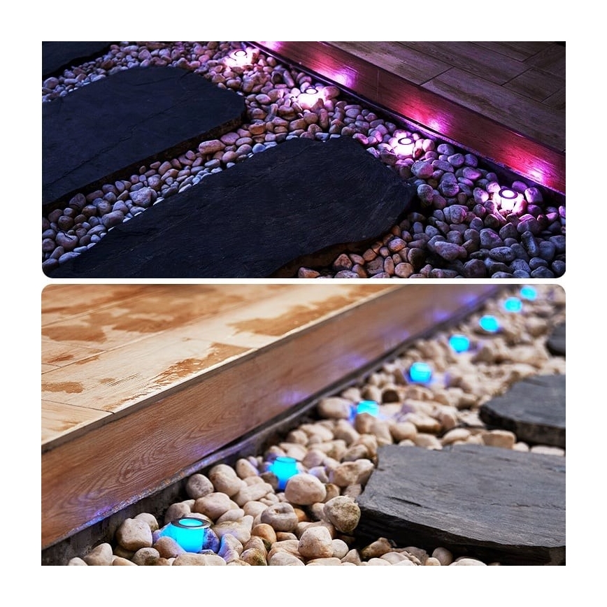 Immax NEO 07905L - LED RGB dimmbares Solarleuchte ESTRELAS 8xLED/0,25W/5V IP65 Tuya 2200 mAh