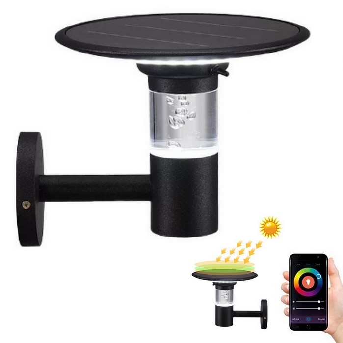 Immax NEO 07907L - LED RGB+CW/W Dimmbare Solar-Wandleuchte BUBBLES LED/2W/5,5V IP54 Tuya 4000 mAh