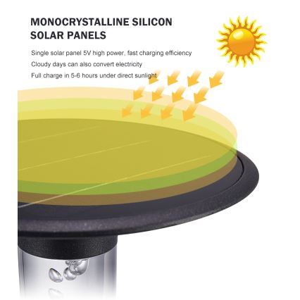 Immax NEO 07908L - LED RGB+CW/W Dimmbares Solarlicht LED/2W/5V IP54 Tuya 4000 mAh