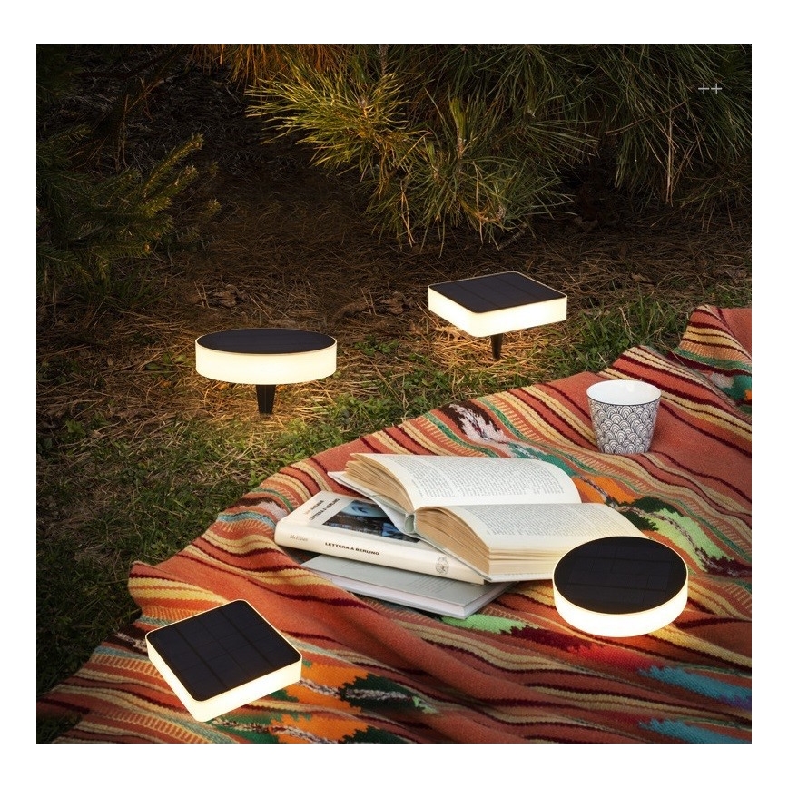 Immax NEO 07910L - LED RGB Dimmbare Solarleuchte mit Sensor NEO LITE LED/1W/5V rund IP54 Tuya 1300 mAh