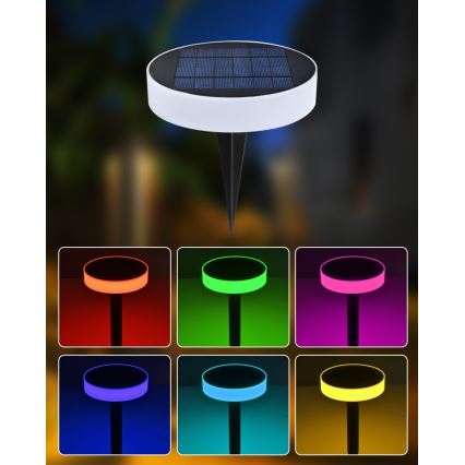 Immax NEO 07910L - LED RGB dimmbares Solarlampe mit Sensor NEO LITE LED/1W/5V rund IP54 Tuya 1300 mAh