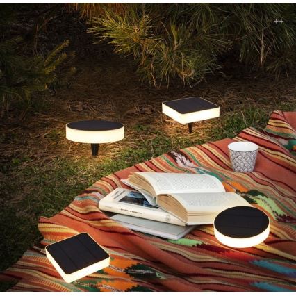 Immax NEO 07910L - LED RGB dimmbares Solarlampe mit Sensor NEO LITE LED/1W/5V rund IP54 Tuya 1300 mAh