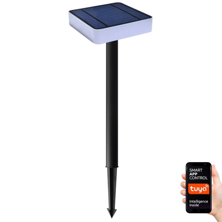 Immax NEO 07911L - Dimmbare LED-RGB-Solarleuchte mit Sensor NEO LITE LED/1W/5V eckig IP54 Tuya