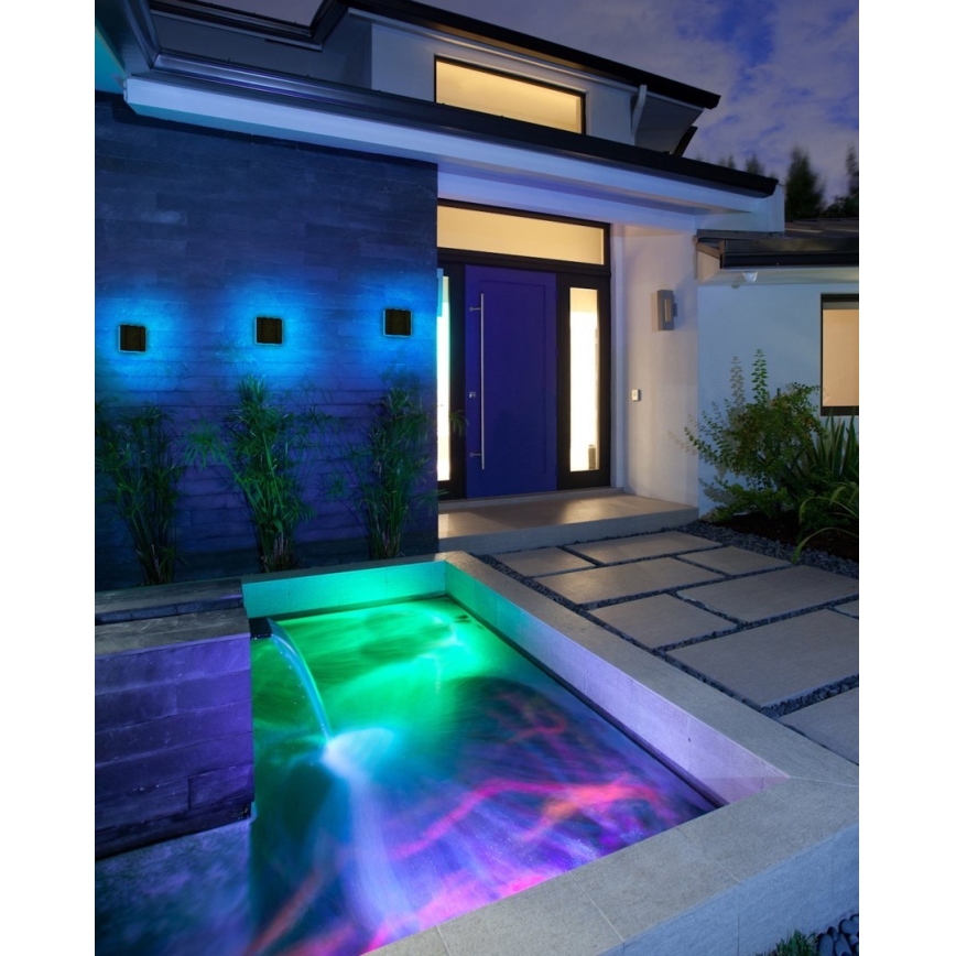 Immax NEO 07911L - LED RGB dimmbares Solarleuchte mit Sensor NEO LITE LED/1W/5V eckig IP54 Tuya 1300 mAh