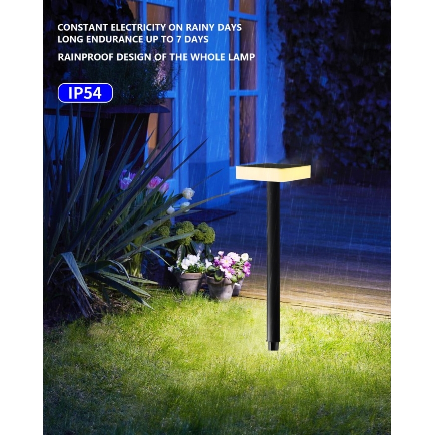 Immax NEO 07911L - LED RGB dimmbares Solarleuchte mit Sensor NEO LITE LED/1W/5V eckig IP54 Tuya 1300 mAh