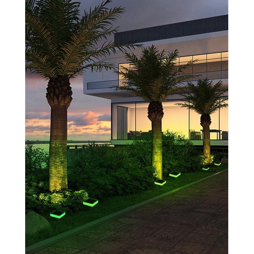 Immax NEO 07911L - LED RGB dimmbares Solarleuchte mit Sensor NEO LITE LED/1W/5V eckig IP54 Tuya 1300 mAh