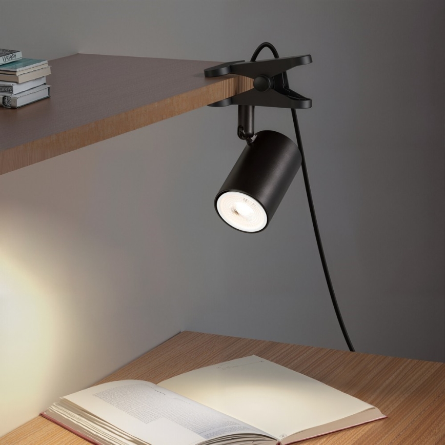 Immax NEO 08291L - Klemmleuchte PUNTO 1xGU10/9W/230V schwarz
