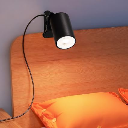 Immax NEO 08291L - Klemmleuchte PUNTO 1xGU10/9W/230V schwarz