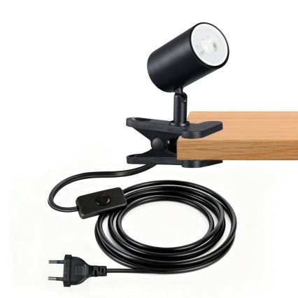 Immax NEO 08291L - Klemmleuchte PUNTO 1xGU10/9W/230V schwarz