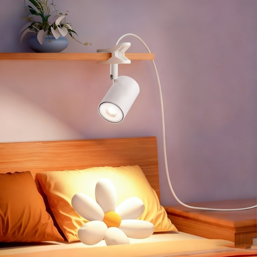Immax NEO 08292L - Klemmlampe PUNTO 1xGU10/9W/230V weiß