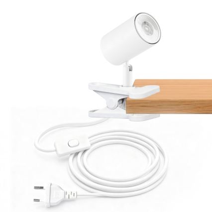Immax NEO 08292L - Klemmlampe PUNTO 1xGU10/9W/230V weiß