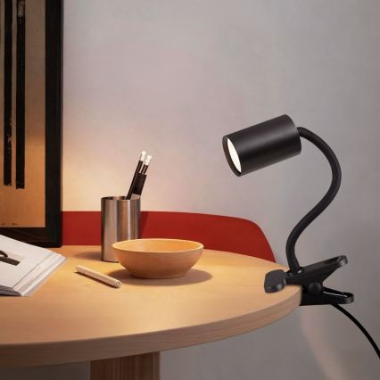 Immax NEO 08293L - Flexible Klemmleuchte PUNTO 1xGU10/9W/230V schwarz
