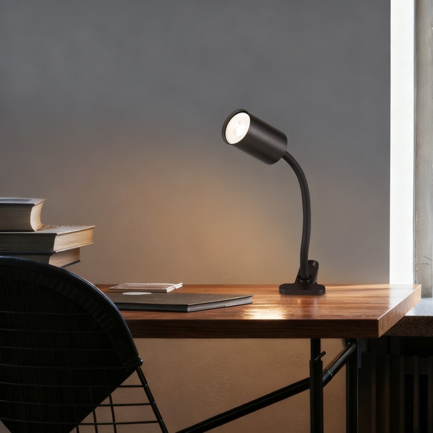Immax NEO 08293L - Flexible Klemmleuchte PUNTO 1xGU10/9W/230V schwarz