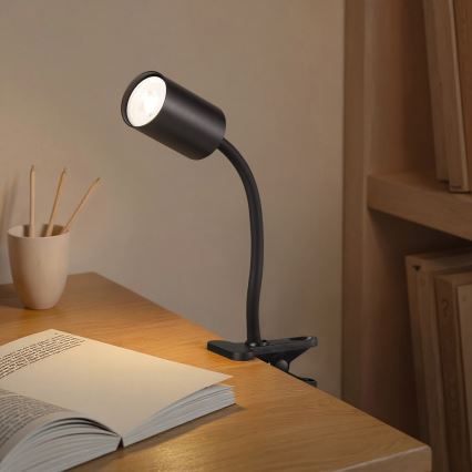 Immax NEO 08293L - Flexible Klemmleuchte PUNTO 1xGU10/9W/230V schwarz