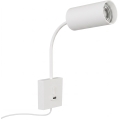 Immax NEO 08296L - Wandleuchte PUNTO mit USB-Anschluss 1xGU10/9W/230V weiß