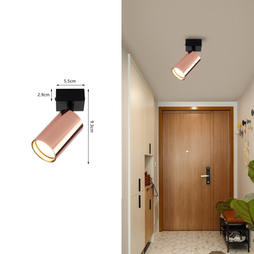 Immax NEO 08301L - Spotleuchte PUNTO 1xGU10/9W/230V Roségold