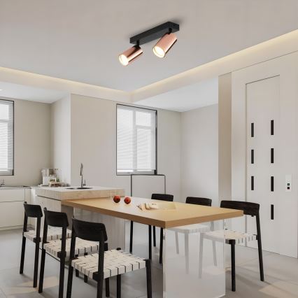 Immax NEO 08302L - Spotleuchte PUNTO 2xGU10/9W/230V Roségold