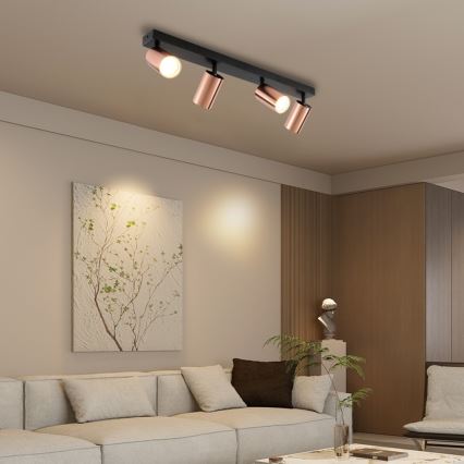 Immax NEO 08303L - Deckenstrahler PUNTO 4xGU10/9W/230V Roségold