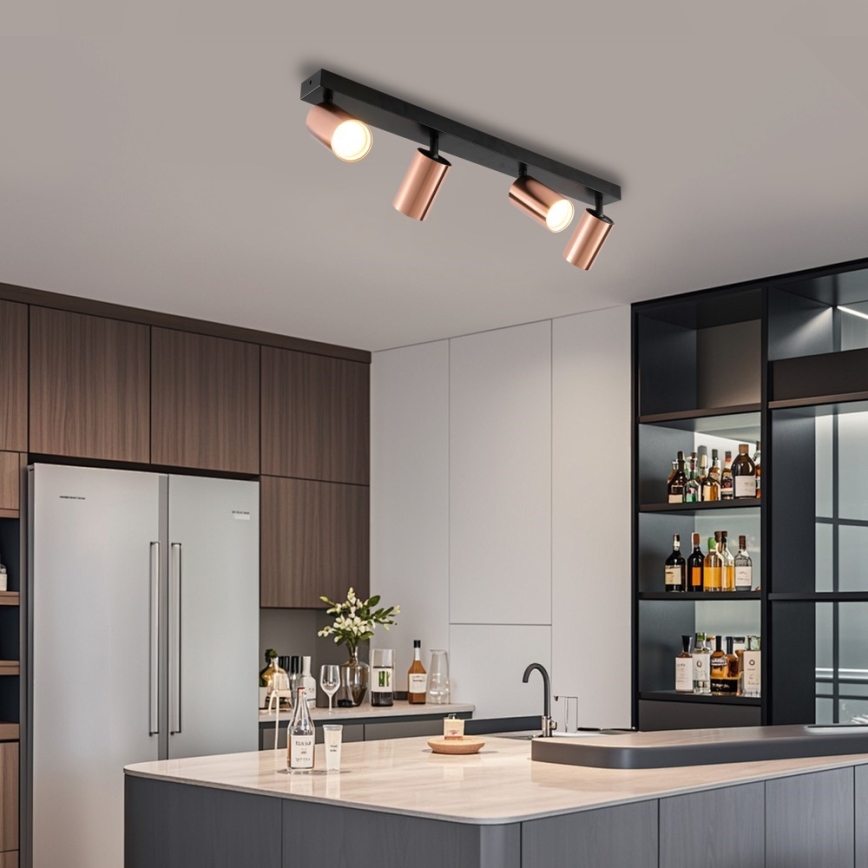Immax NEO 08303L - Deckenstrahler PUNTO 4xGU10/9W/230V Roségold