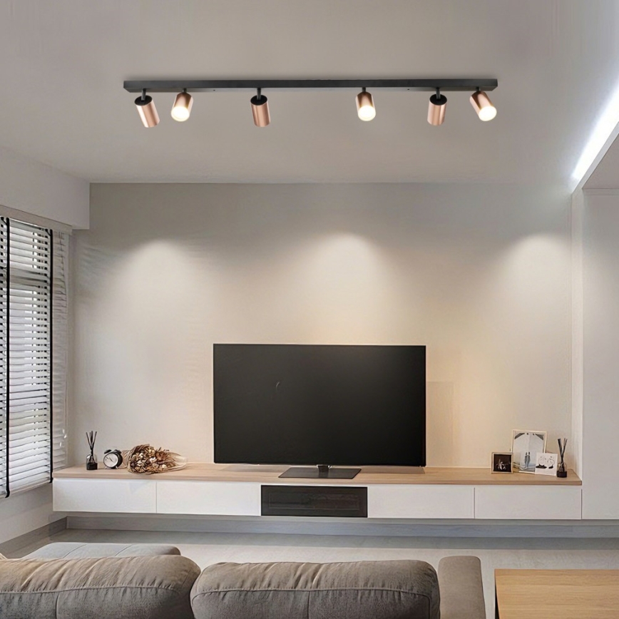 Immax NEO 08305L - Deckenspot PUNTO 6xGU10/9W/230V Roségold
