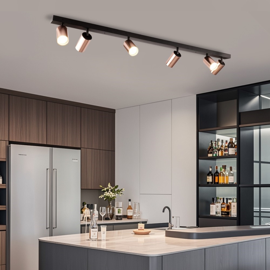 Immax NEO 08305L - Deckenspot PUNTO 6xGU10/9W/230V Roségold