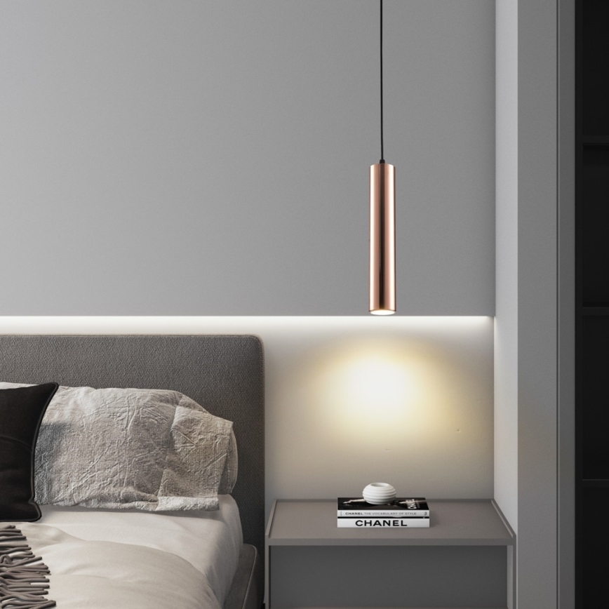 Immax NEO 08306L - Hängeleuchte an Kabel PUNTO 1xGU10/9W/230V Roségold