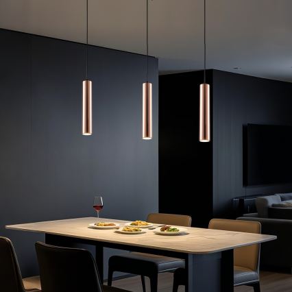Immax NEO 08306L - Hängeleuchte an Kabel PUNTO 1xGU10/9W/230V Roségold