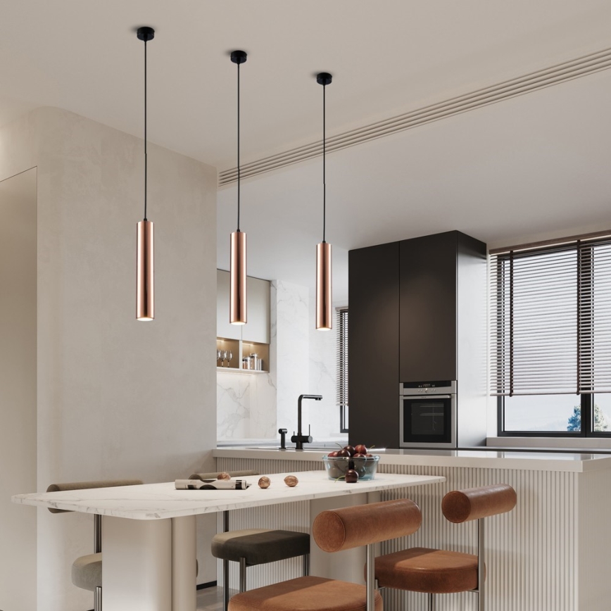 Immax NEO 08306L - Hängeleuchte an Kabel PUNTO 1xGU10/9W/230V Roségold