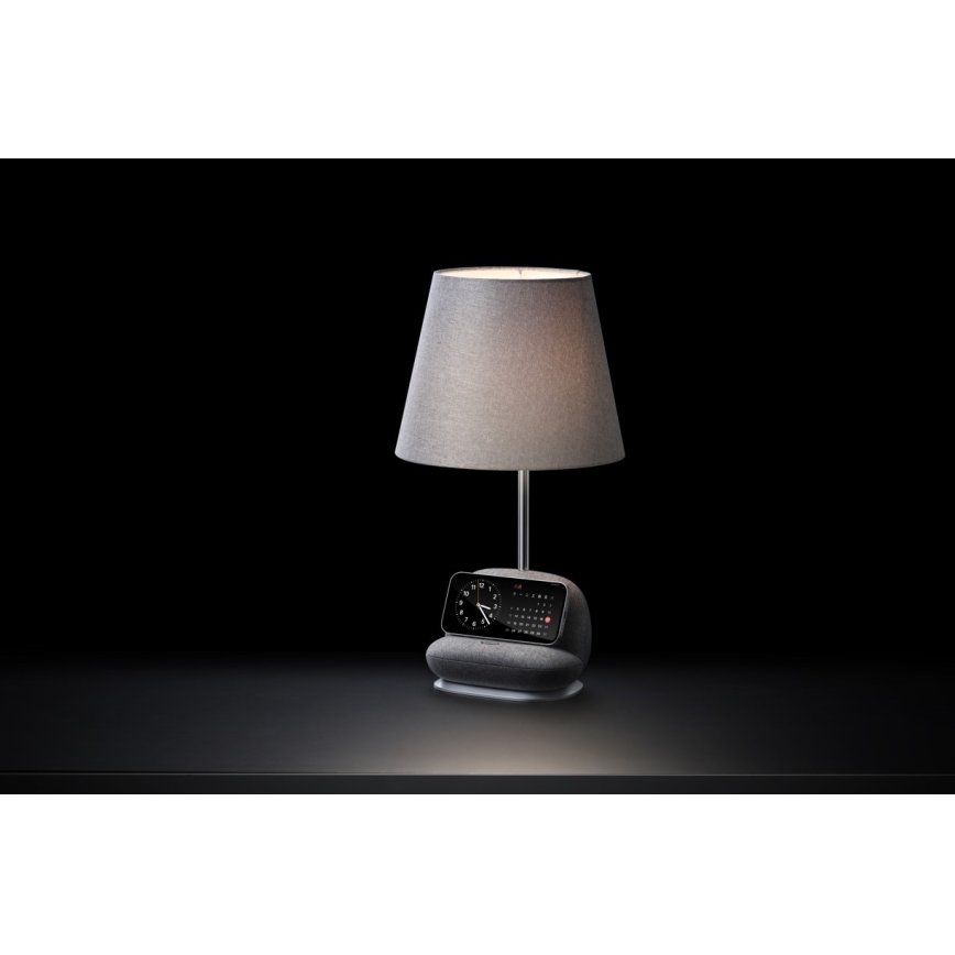 Immax NEO 09109L - Dimmbare LED-Tischlampe mit kabelloser Qi-Ladefunktion SOFA LED/6W/230V grau