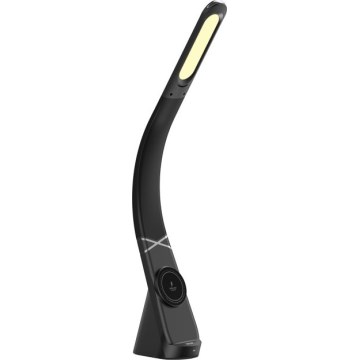 Immax NEO 09110L - LED-dimmbare Schreibtischlampe mit kabelloser Ladefunktion MAGIC LED/5W/230V schwarz