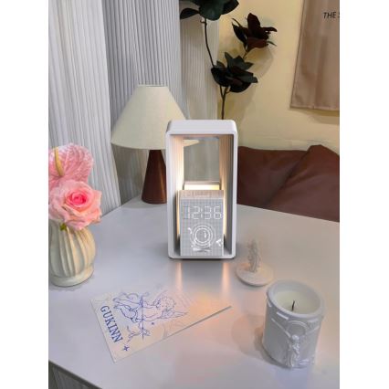 Immax NEO 09113L - LED-Tischlampe CALM mit Wecker und Ladefunktion, LED/3,5 W/5 V