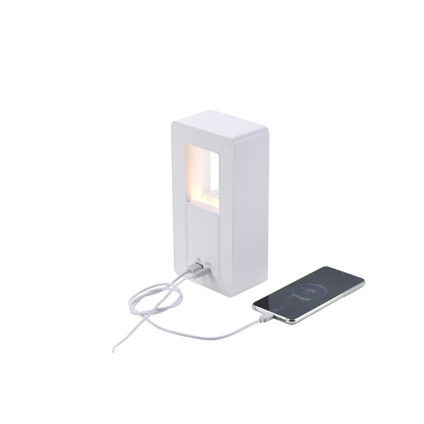 Immax NEO 09113L - LED-Tischlampe CALM mit Wecker und Ladefunktion, LED/3,5 W/5 V