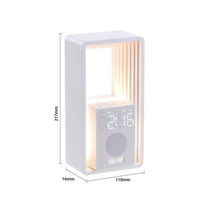 Immax NEO 09113L - LED-Tischlampe CALM mit Wecker und Ladefunktion, LED/3,5 W/5 V